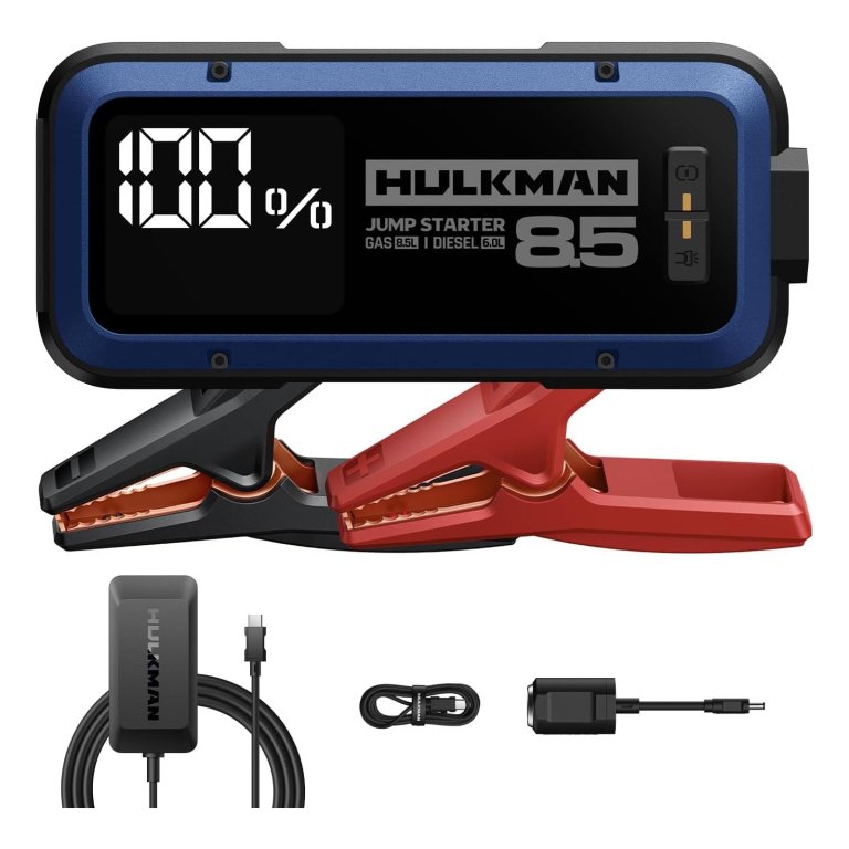 After Prime Day Deals on Jump Starters, Battery Chargers Hulkman Alpha 85 Jump Starter with 65W Charger