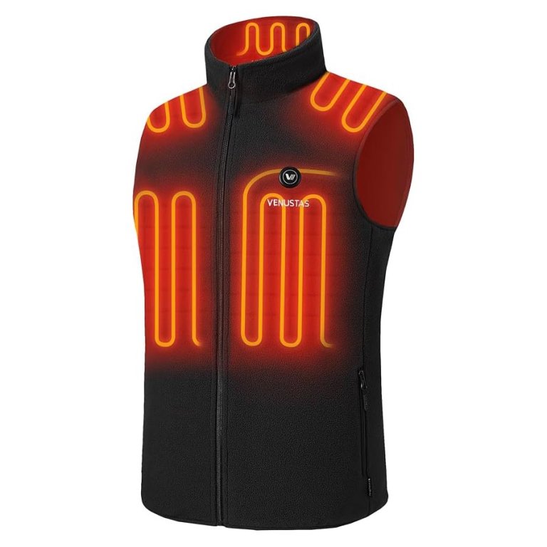 Amazon Deals on Heated Jackets, Vests, and Gloves Venustas Men’s Heated Fleece Vest