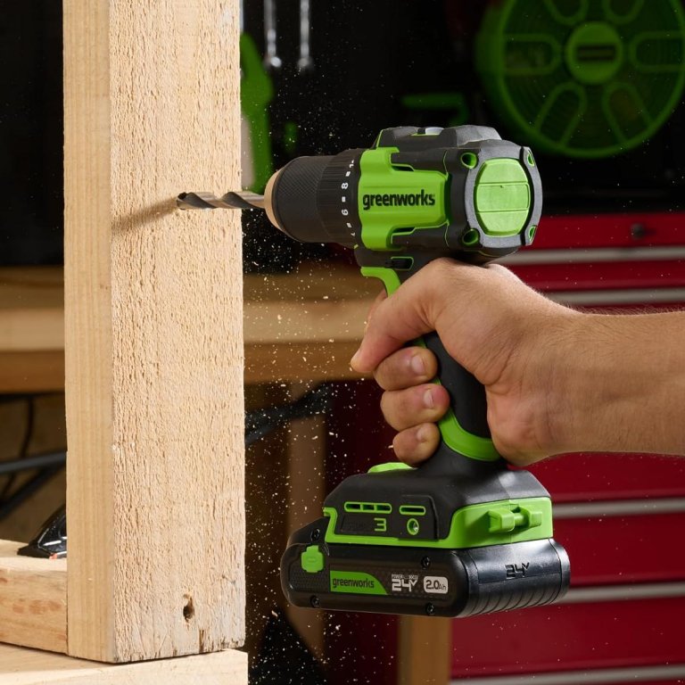 Amazon Power Tools Greenworks 24V Brushless Drill Kit