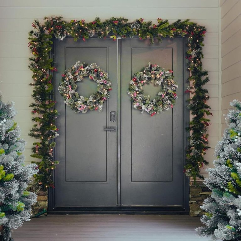Amazon Prime Big Deal Days Holiday Deals National Tree Company 24-Inch Pre-Lit Wreath