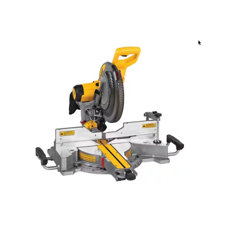 DeWalt 15 Amp Corded 12 in. Double Bevel Sliding Compound Miter Saw, Blade Wrench and Material Clamp