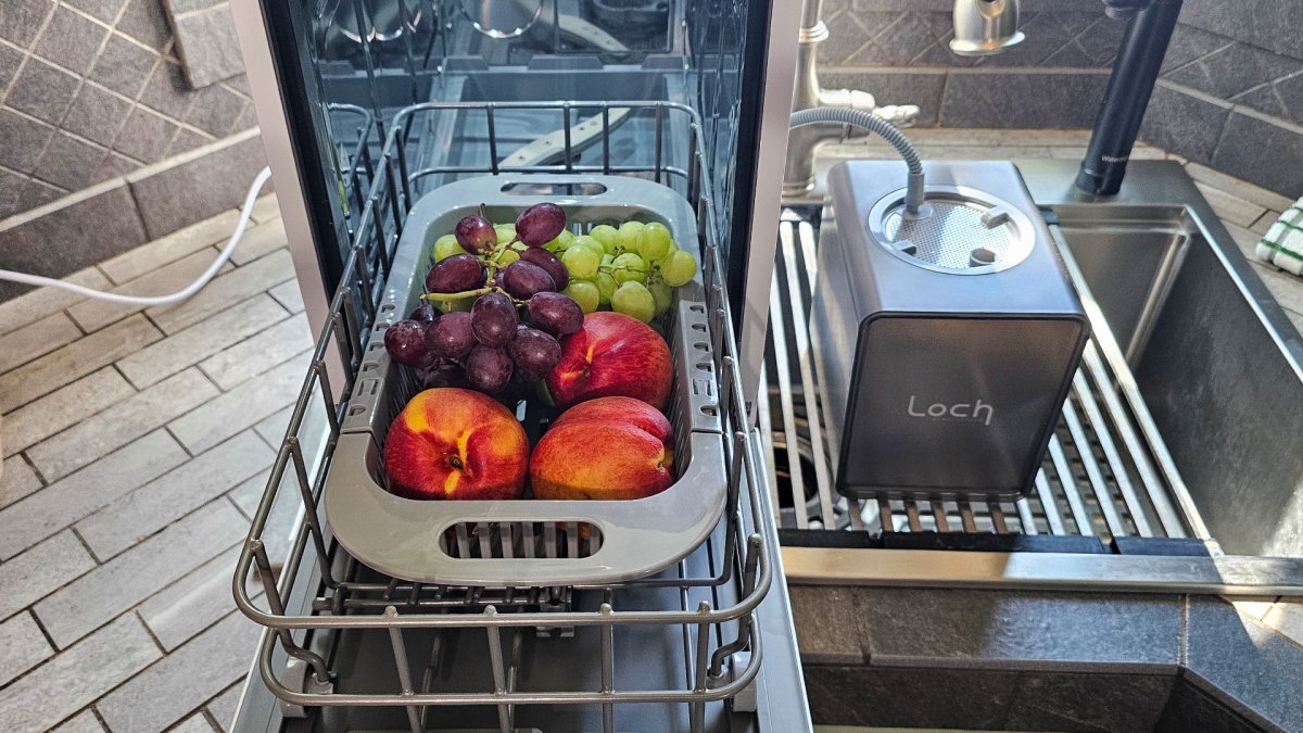Fruit and veggie washing feature on Loch Capsule Dishwasher
