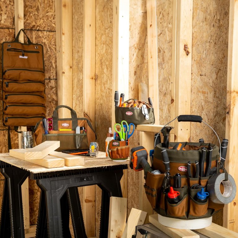 How to Organize Your Garage for Under 700 dollars Bucket Boss 10056 56-Pocket Bucket Tool Organizer