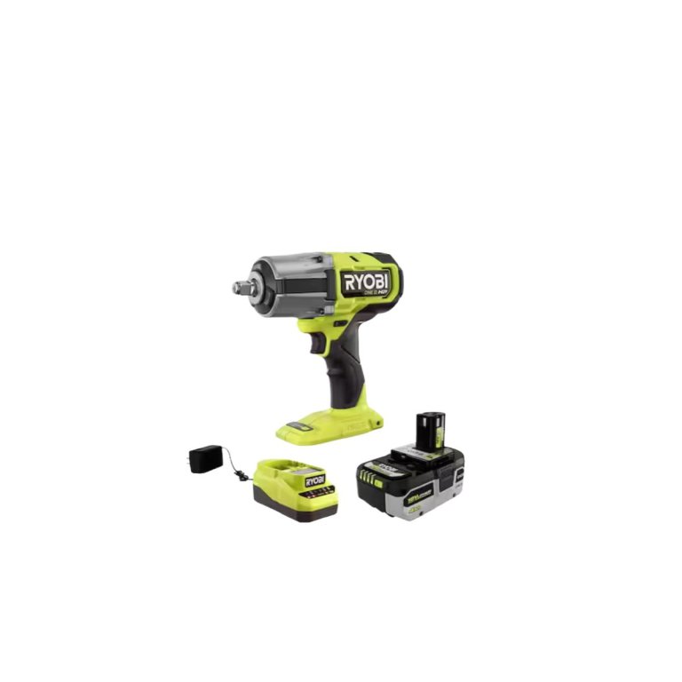 Ryobi ONE+ 18V Brushless Cordless 4-Mode 1_2 in. High Torque Impact Wrench Kit with 4.0 Battery and Charger
