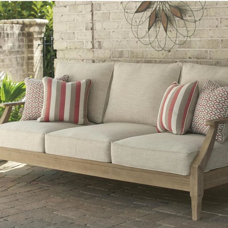 Signature Design by Ashley Clare View 1-Piece Eucalyptus Outdoor Sofa