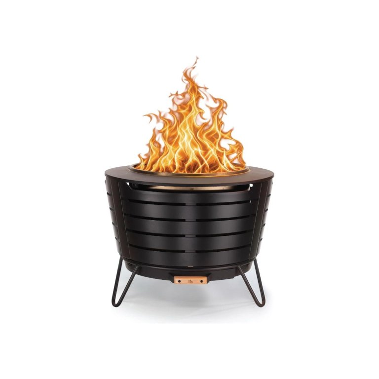 TIKI Patio 25-Inch Smokeless Outdoor Wood Burning Fire Pit