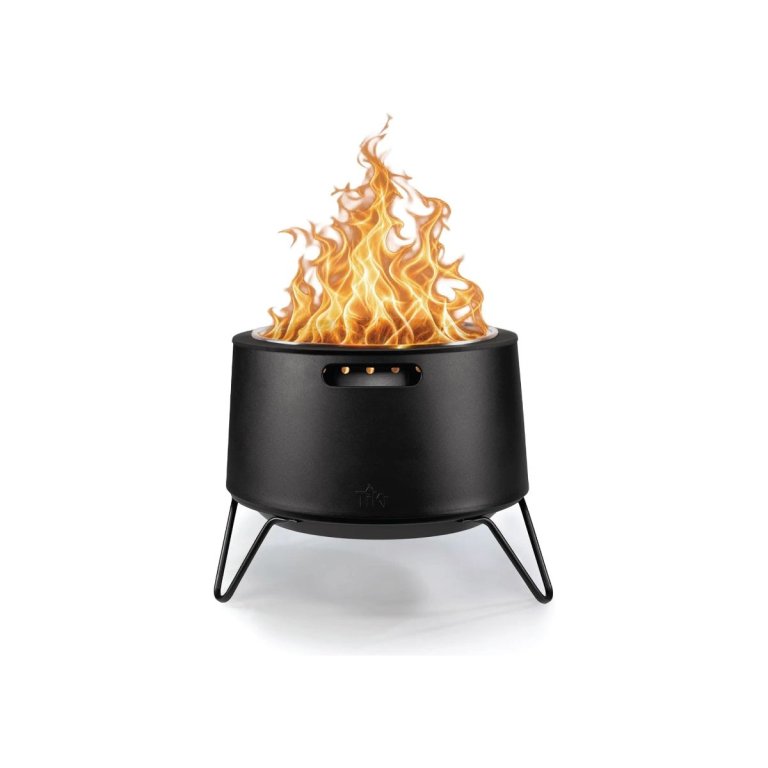 TIKI Social 20-Inch Portable Smokeless Outdoor Wood Burning Fire Pit