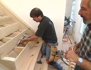 Building Wooden Stairs in the Front Hall Continued